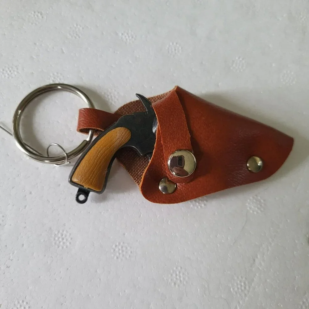 Vintage Colt 45 Pistol Mini Cap Gun Key Chain